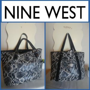 Nine West Faux Snake Skin Tote